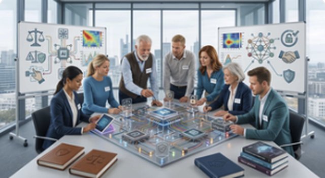 Kurs-Titelbild: Generative KI in der Praxis (KI-generiert)